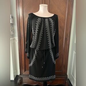 Michael Kors Black Dress with White Detailing